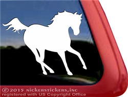 Custom Equestrian Galloping Horse Decals & Stickers | NickerStickers