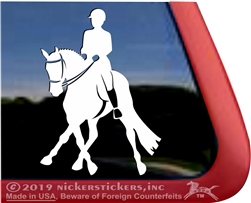 Custom Dressage Horse Decals & Stickers | NickerStickers