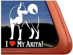 Akita Window Decal - NickerStickers