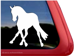 Custom Dressage Horse Side Pass Decals & Stickers | NickerStickers